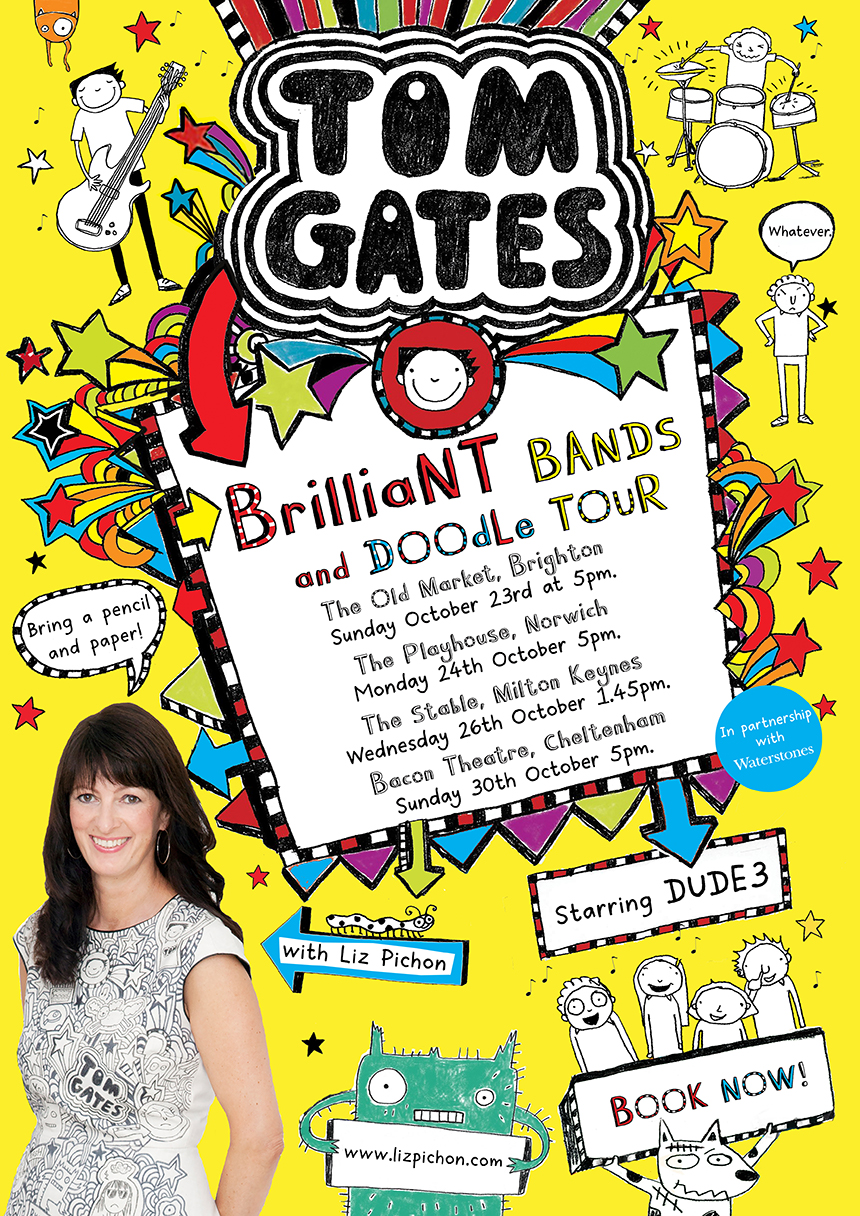 Tom Gates Brilliant Band and Doodle Tour - NEW DATE IN BRIGHTON!!